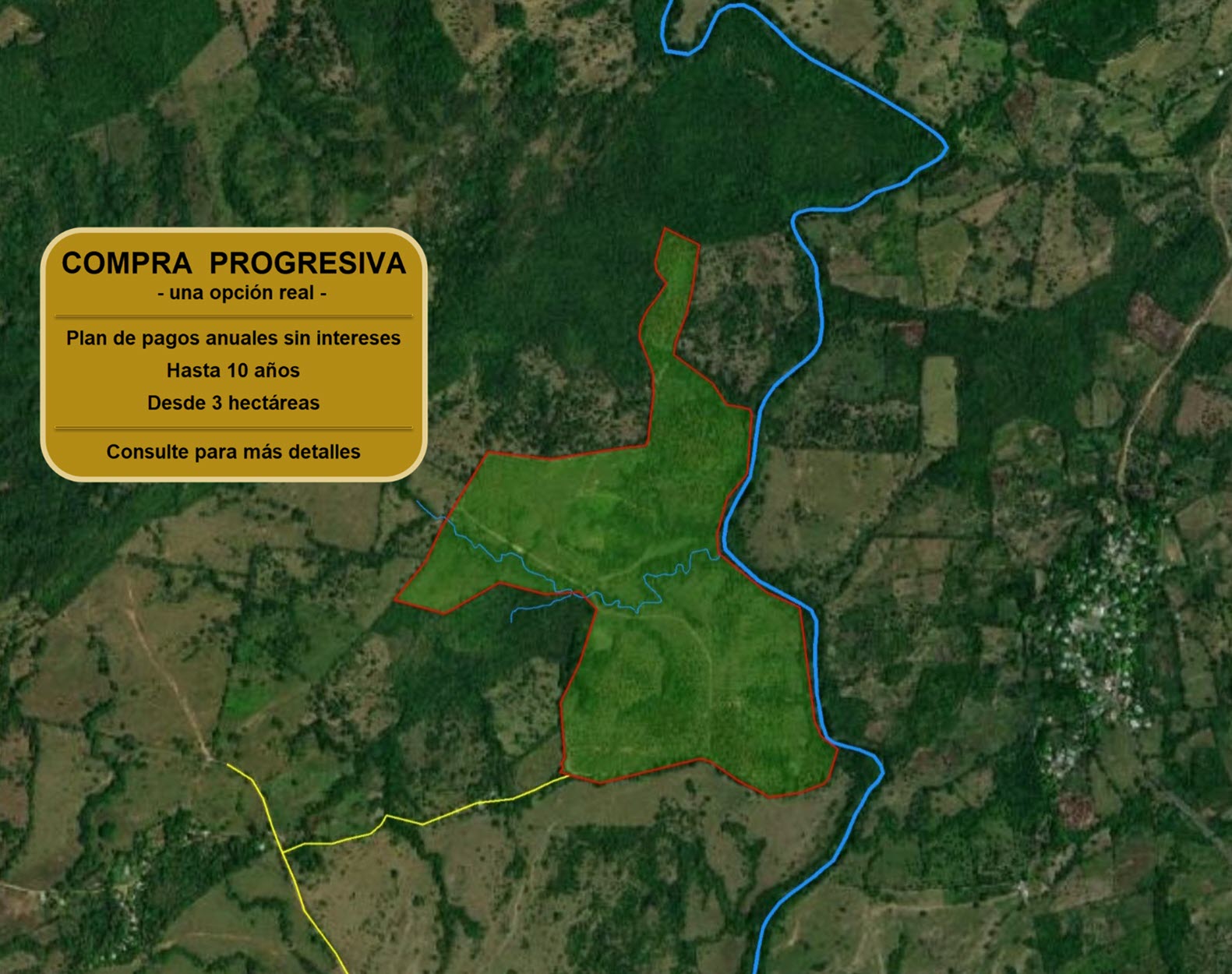 Imagen 5 – vista satelital con aviso de Compra Progresiva
